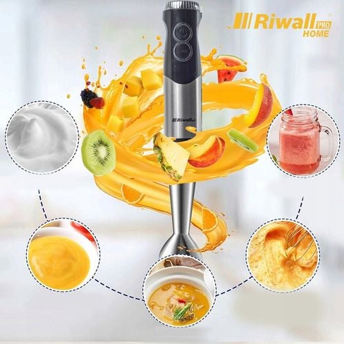 BLENDER RĘCZNY WIELOFUNKCYJNY RIWALL RB-01 6w1 TYTANOWE OSTRZA MOCNY na Arena.pl