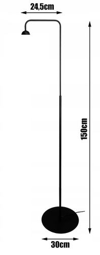 LAMPA STOJĄCA PODŁOGOWALOFT NA LED E27 STAŁA GIĘTA Z KLOSZEM DREWNO na Arena.pl