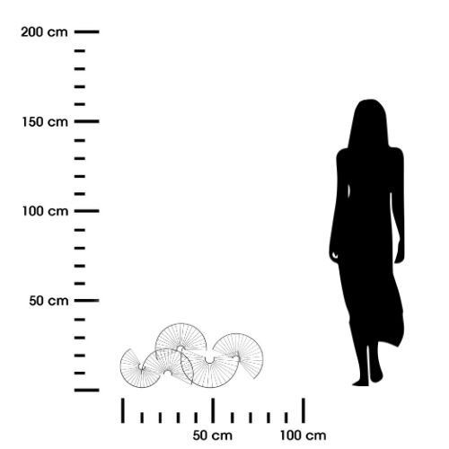 Dekoracja ścienna Cloe metal czarna zdjęcie 3