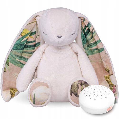 Szumiący pluszowy Miś Diddou z projektorem gwiazd - ecru na Arena.pl