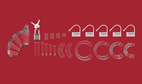 Model 02 - Chastity - 3.5" - Cock Cage - Transparent na Arena.pl