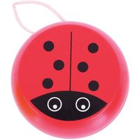 Gra zręcznościowa JOJO drewniane czerwona BIEDRONKA