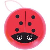 Gra zręcznościowa JOJO drewniane czerwona BIEDRONKA