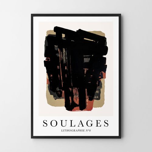 Plakat abstrakcja soulages 70x100 cm na Arena.pl