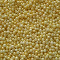 POSYPKA CHRUPKI RYŻOWE PEREŁKI miękkie Perłowe Żółte 5mm 50g