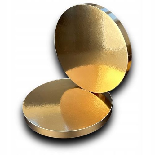 Podkład pod tort STYRODUR ZŁOTY 40 cm TWARDY ZŁOTY BOK Gruby CakeDecor na Arena.pl