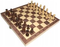 SZACHY DREWNIANE MAGNETYCZNE 29X29