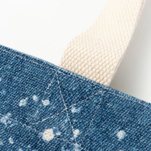 Torba na ramię Bleached Starry Denim do sublimacji zdjęcie 3