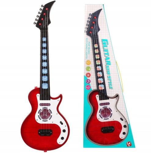 GITARA Z ŚWIATŁEM I DŹWIĘKIEM GRAJĄCA INTRUMENT DLA DZIECI na Arena.pl