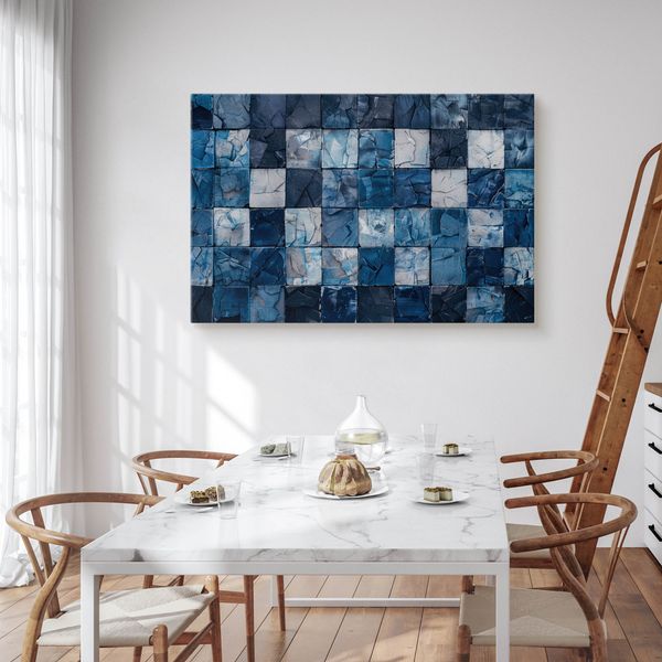 Obraz Ścienny Do Salonu Geometryczna Mozaika Abstrakcja 40cm x 30cm zdjęcie 4