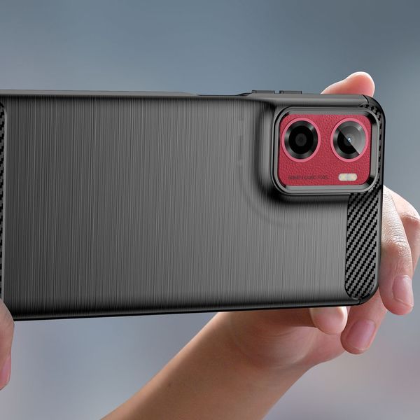 TECH-PROTECT TPUCARBON MOTOROLA MOTO G05 / E15 BLACK zdjęcie 4