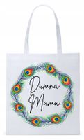 Dla Mamy Mamusi Prezent Torba Eco Biała Shopper Z Nadrukiem Ze Zdjęciem