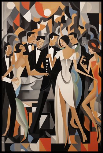 Plakat 61x91,5cm Bal w Art Deco na Arena.pl