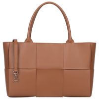 VERA PELLE torebka damska skórzana klasyczna z paskiem na ramię V623 camel