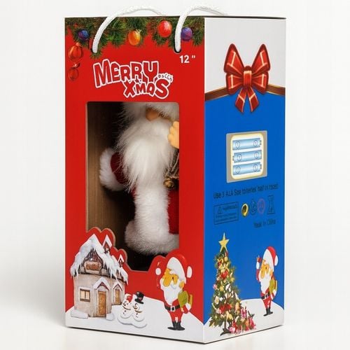 ŚPIEWAJĄCY I TAŃCZĄCY MIKOŁAJ Z PREZENTAMI DUŻY 40 CM NA ŚWIĘTA, DLA DZIECI na Arena.pl