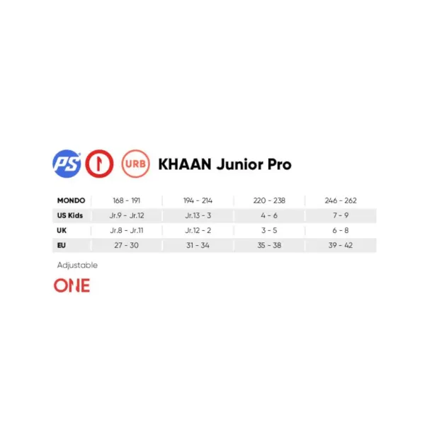 Rolki Powerslide Khaan Junior Pro Adj. Black 31-34 zdjęcie 2