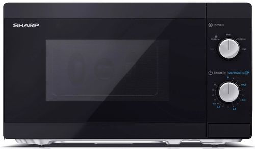 Kuchenka mikrofalowa wolnostojąca SHARP 800W 20L czarna na Arena.pl