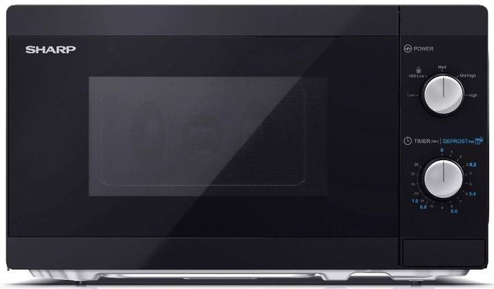 Kuchenka mikrofalowa wolnostojąca SHARP 800W 20L czarna zdjęcie 11