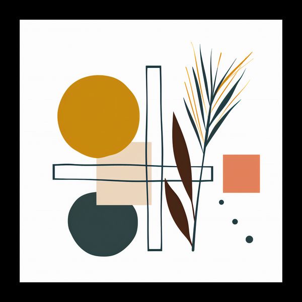 Plakat 20x20cm Ogród Symetryczny zdjęcie 2