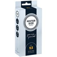 condoms 53 mm 10 pieces mister.size