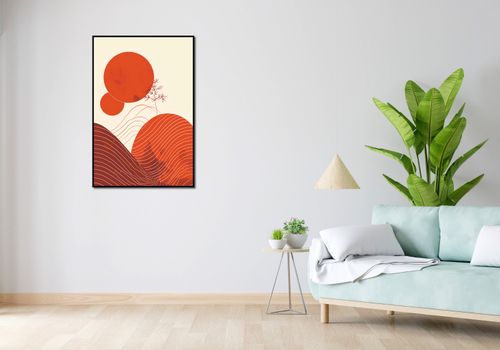 Plakat 68x101cm Ciepło Czerwieni na Arena.pl