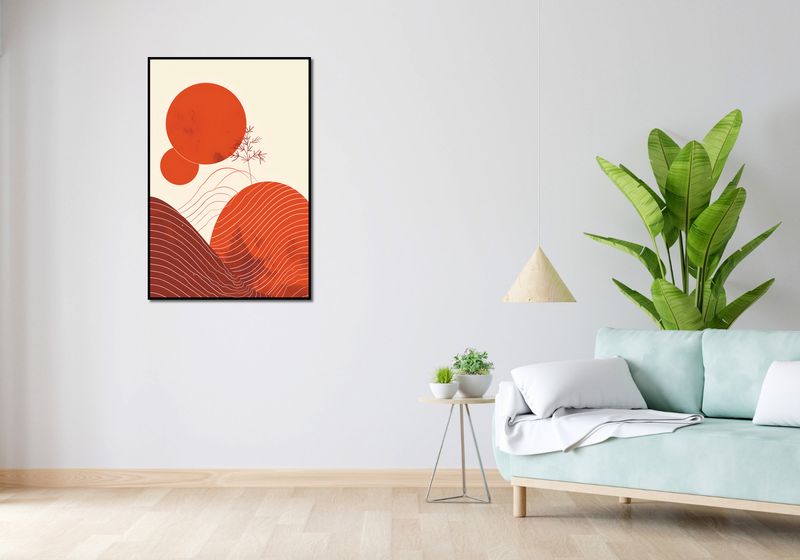 Plakat 68x101cm Ciepło Czerwieni zdjęcie 4