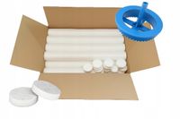 ZAŚLEPKI STYROPIANOWE ZATYCZKI KRĄŻEK ZAŚLEPKA STYROPIANOWA 500 SZT + FREZ