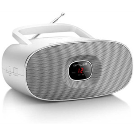 Muse | MD-202RDW | Portable radio CD player | White zdjęcie 2