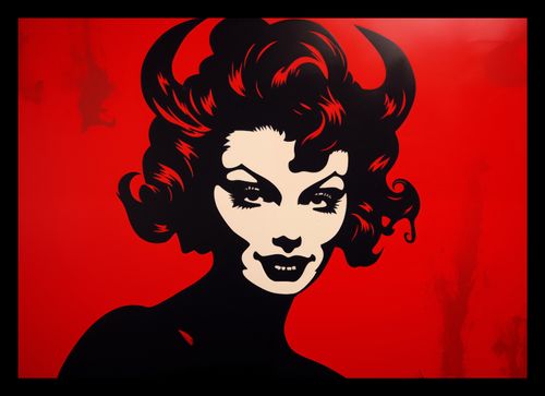 Plakat 29,7x21cm Czerwona Diablica na Arena.pl