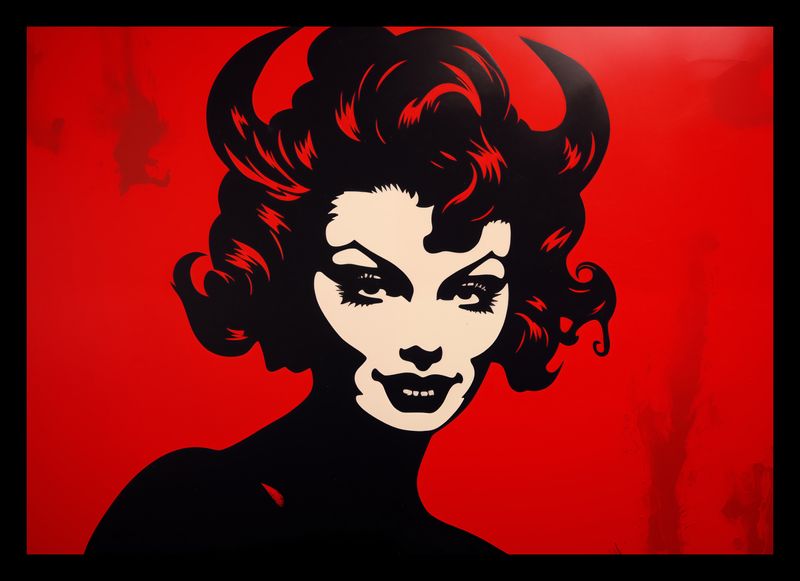 Plakat 29,7x21cm Czerwona Diablica zdjęcie 2
