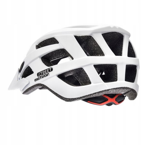 KASK ROWEROWY METEOR STREET M 55-58 IN-MOLD biały zdjęcie 7