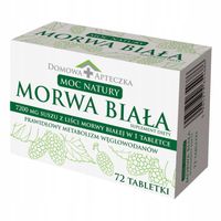 MORWA BIAŁA (EKSTRAKT 50:1) 72 Tabletki 7200mg Suplement Diety