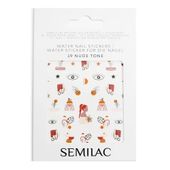 SEMILAC Naklejki wodne do paznokci Nude Tone 19