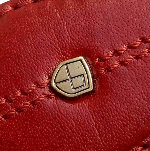 czerwony, skórzany brelok do kluczy - peterson na Arena.pl