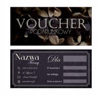 VOUCHERY PODARUNKOWE na zakupy lub usługi 60 szt. DUŻY WYBÓR