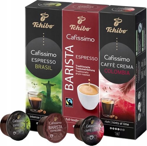KAPSUŁKI TCHIBO CAFISSIMO ZESTAW 30 MIX ORIGINS na Arena.pl