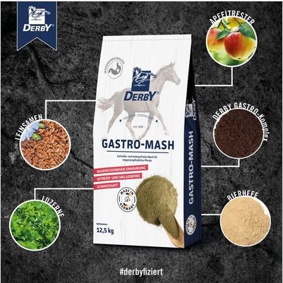 Derby Gastro Mash Bezzbożowy Mesz Dla Koni Z Wrażliwym Żołądkiem 12,5kg na Arena.pl