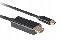 Kabel adapter Lanberg USB-C(M) - HDMI(M) 1m 4K 60Hz czarny