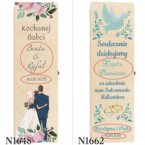 SKRZYNKI WINO PODZIĘKOWANIA DLA ŚWIADKA ŚWIADKOWEJ na Arena.pl