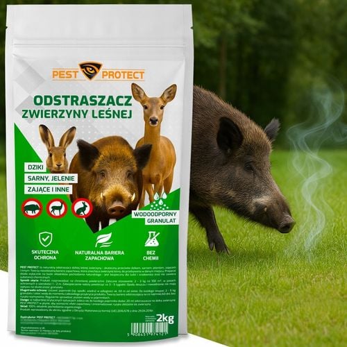 ODSTRASZACZ ŚRODEK NA DZIKI DZIKÓW SARNY ZAJĄCE NATURALNY GRANULAT 2KG na Arena.pl
