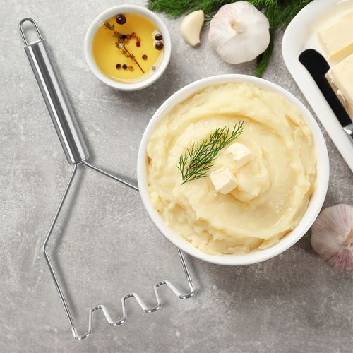 Tłuczek do Ziemniaków Puree Stalowy Mocny Kuchenny Ubijak Ugniatacz Praska na Arena.pl