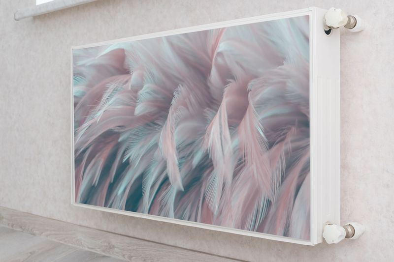 MASKOWNICA MAGNETYCZNA Na Kaloryfer PIÓRA Styl Boho 90cm x 60cm zdjęcie 4