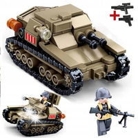 Klocki Czołg Polska Tankietka TKS 1939r. Wojsko ARMIA FIGURKA + LEGO BROŃ
