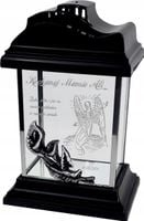 DUŻY ZNICZ kapliczka szklana z GRAWEREM dla MAMY