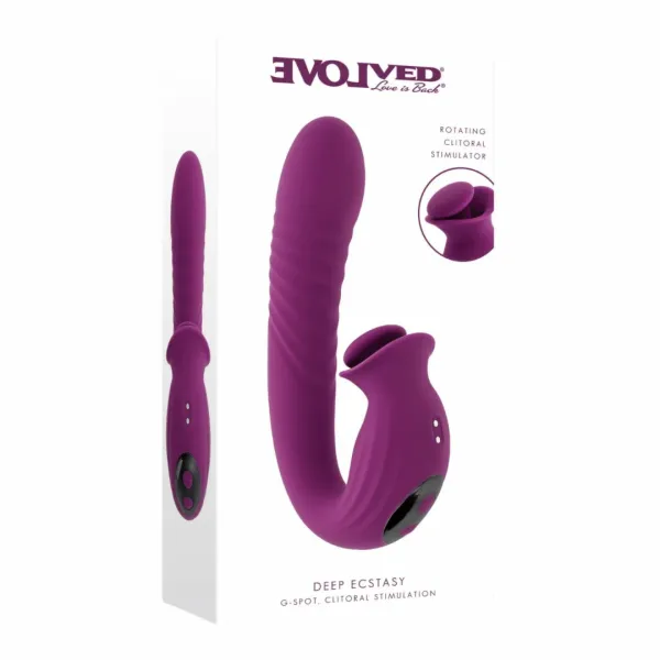 evolved deep ecstasy rabbit vibrator magenta - wielofunkcyjny model zdjęcie 9