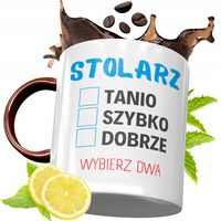 Kubek Bordowy Dla Stolarza Na Urodziny Prezent Z Nadrukiem Ze Zdjęciem