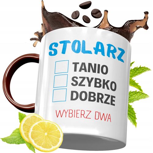 Kubek Bordowy Dla Stolarza Na Urodziny Prezent Z Nadrukiem Ze Zdjęciem na Arena.pl