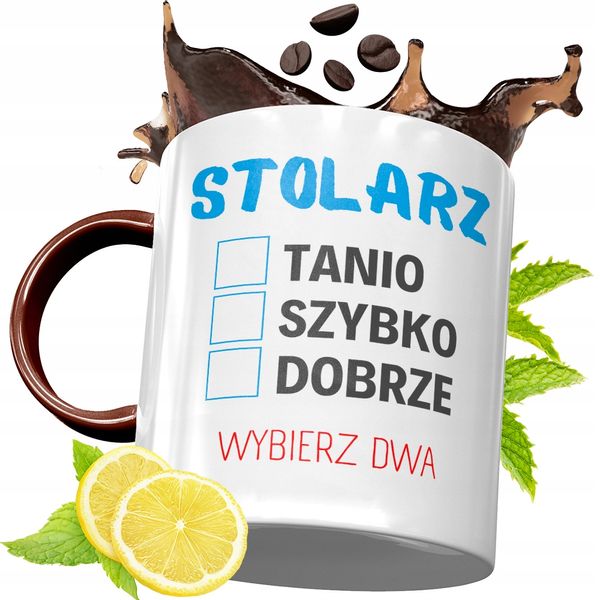 Kubek Bordowy Dla Stolarza Na Urodziny Prezent Z Nadrukiem Ze Zdjęciem zdjęcie 1