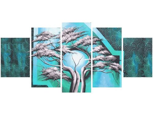 70CM 150CM OBRAZ 5 ELEM DRZEWO O PÓŁNOCY ŚCIENNY na Arena.pl
