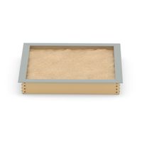 piaskownica z atestem 200x200 szaro-beżowa